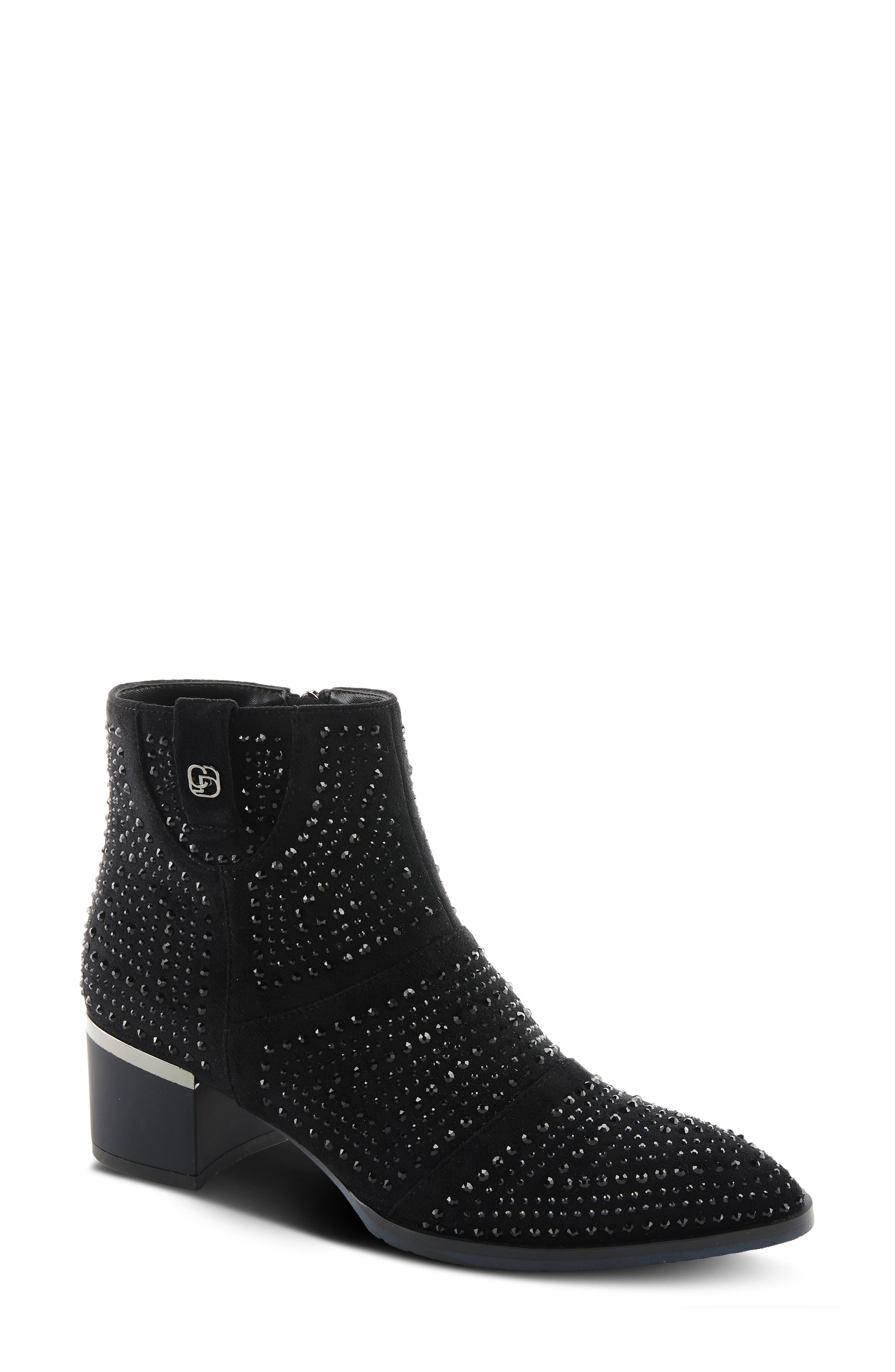 AZURA BY SPRING STEP Heavena Bootie, Main, color, Black