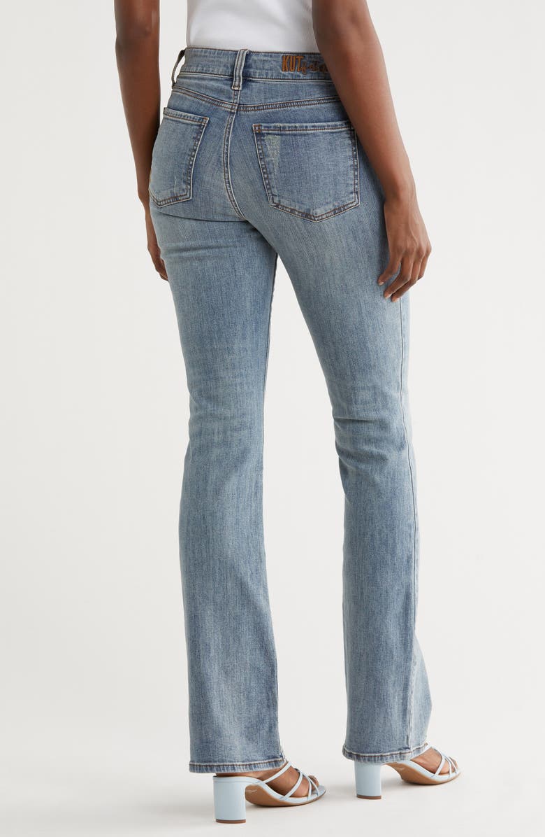 KUT from the Kloth Nicole Low Rise Bootcut Jeans, Alternate, color, Poplar Clean
