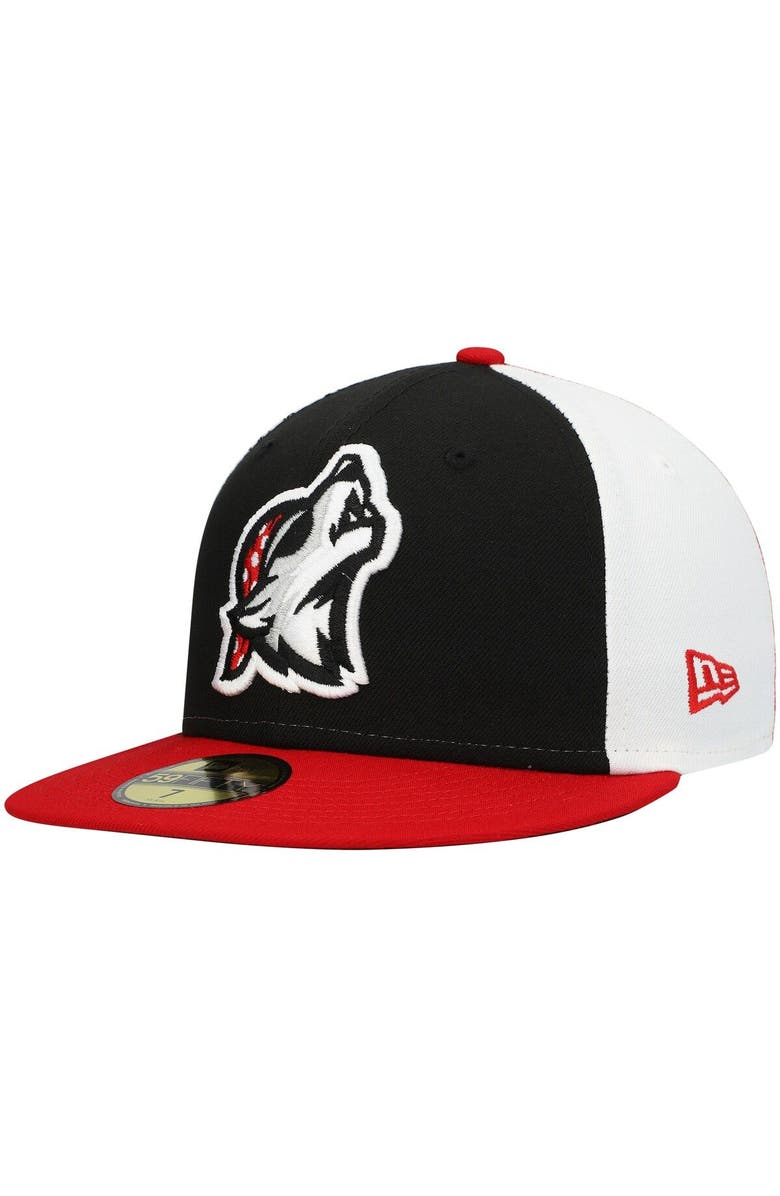 New Era Men's New Era Black Erie SeaWolves Authentic Collection Team Alternate 59FIFTY Fitted Hat, Main, color, 
