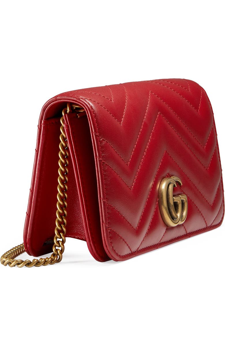 Gucci Leather Shoulder Bag, Alternate, color,