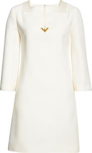 Valentino Wool & Silk Crepe Couture Dress