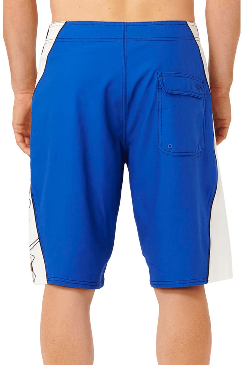 Mirage Panel Beater Volley Swim Trunks, Alternate, color, COBALT