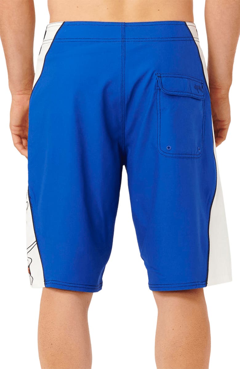 Rip Curl Mirage Panel Beater Volley Swim Trunks, Alternate, color, Cobalt