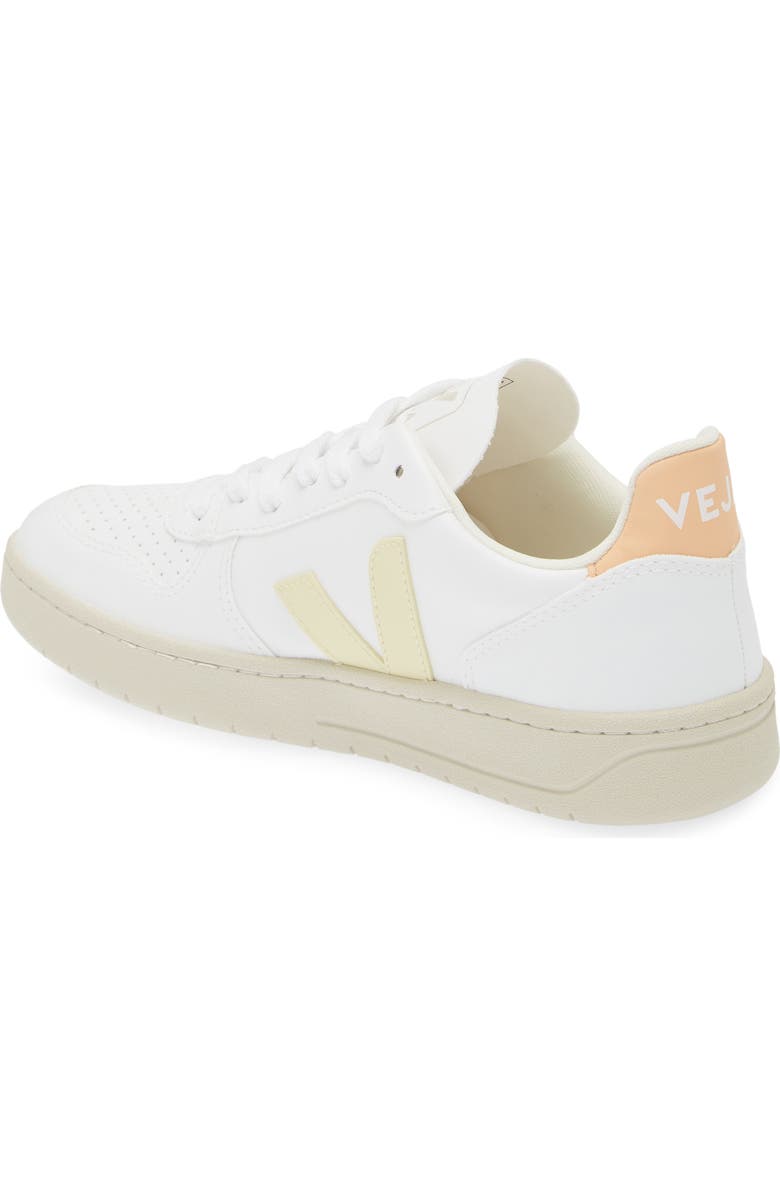 Veja V-10 Sneaker, Alternate, color, White Sun Peach