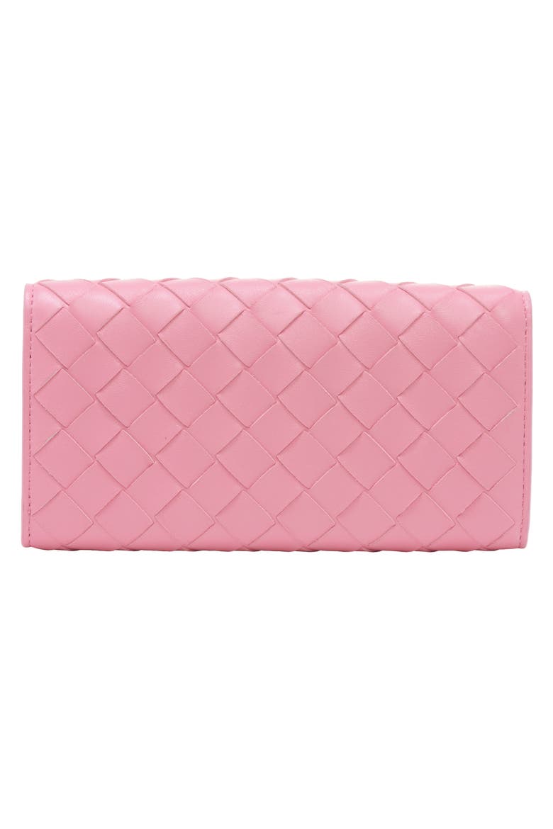 Large Intrecciato Flap Wallet, Alternate, color, RIBBON/ GOLD