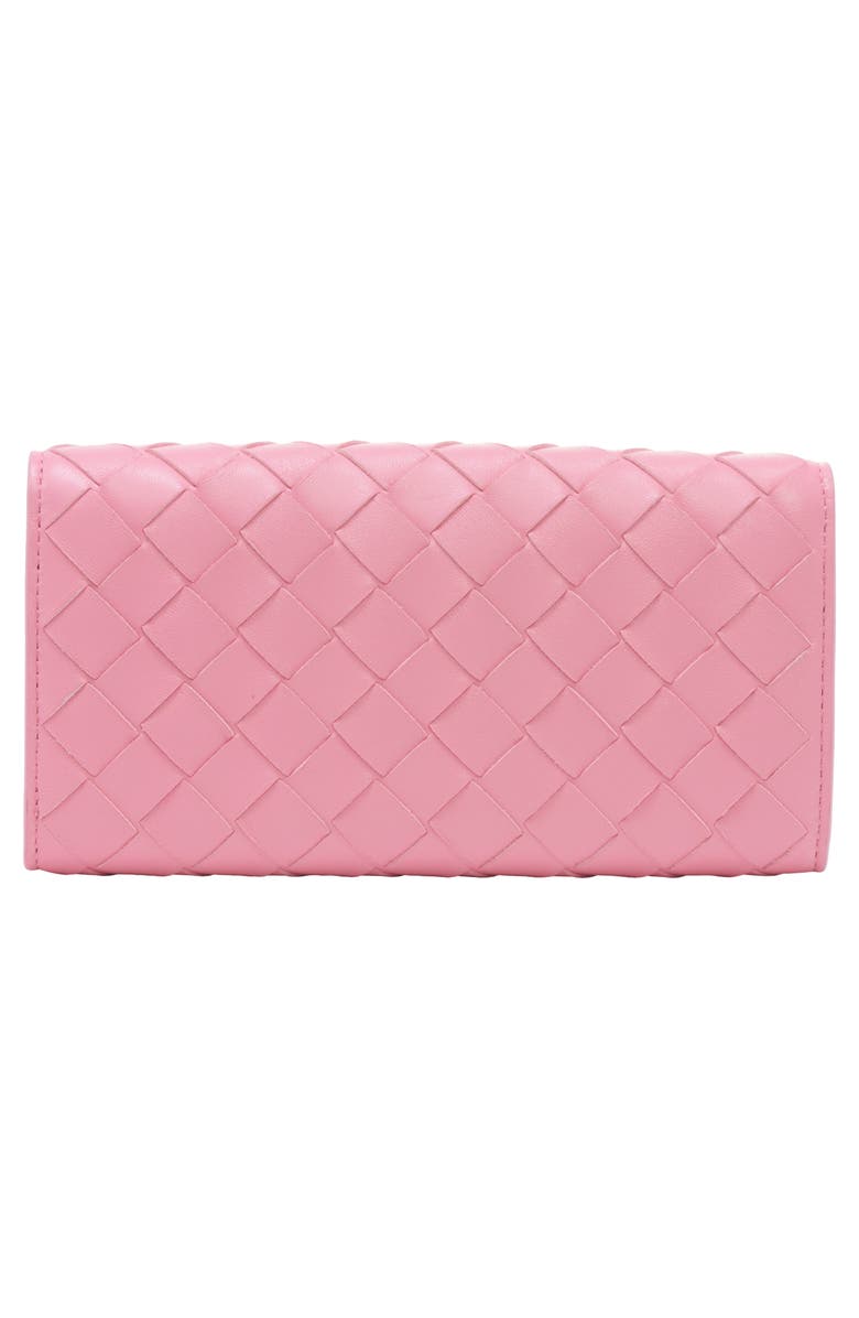 Bottega Veneta Large Intrecciato Flap Wallet, Alternate, color, Ribbon/ Gold