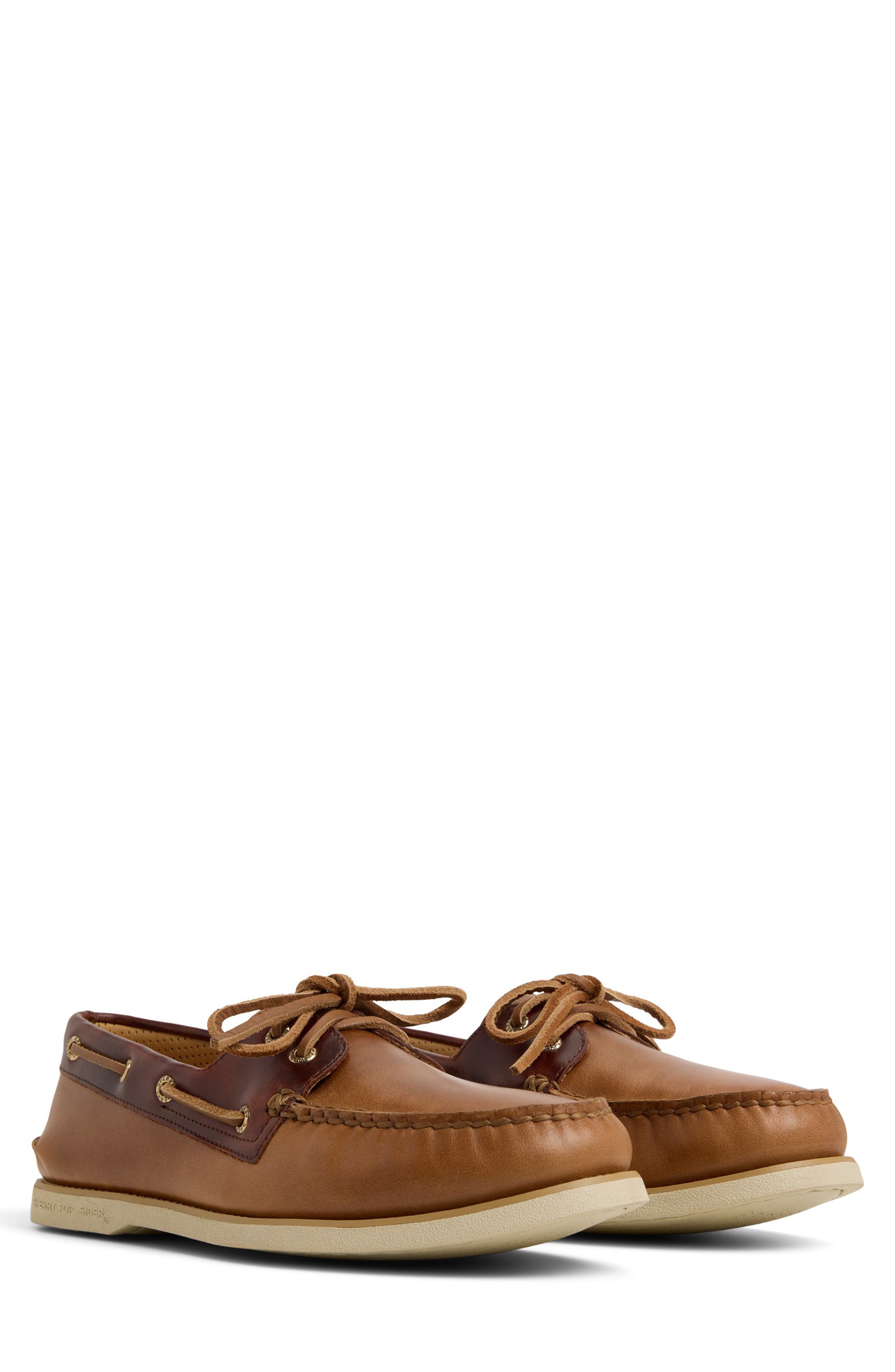 Gold Cup Authentic Original 2-Eye Boat Shoe, Main, color, TAN COMBO