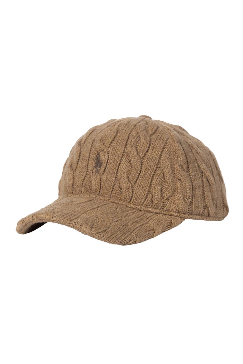 Cable Baseball Hat, Main, color, Classic Camel