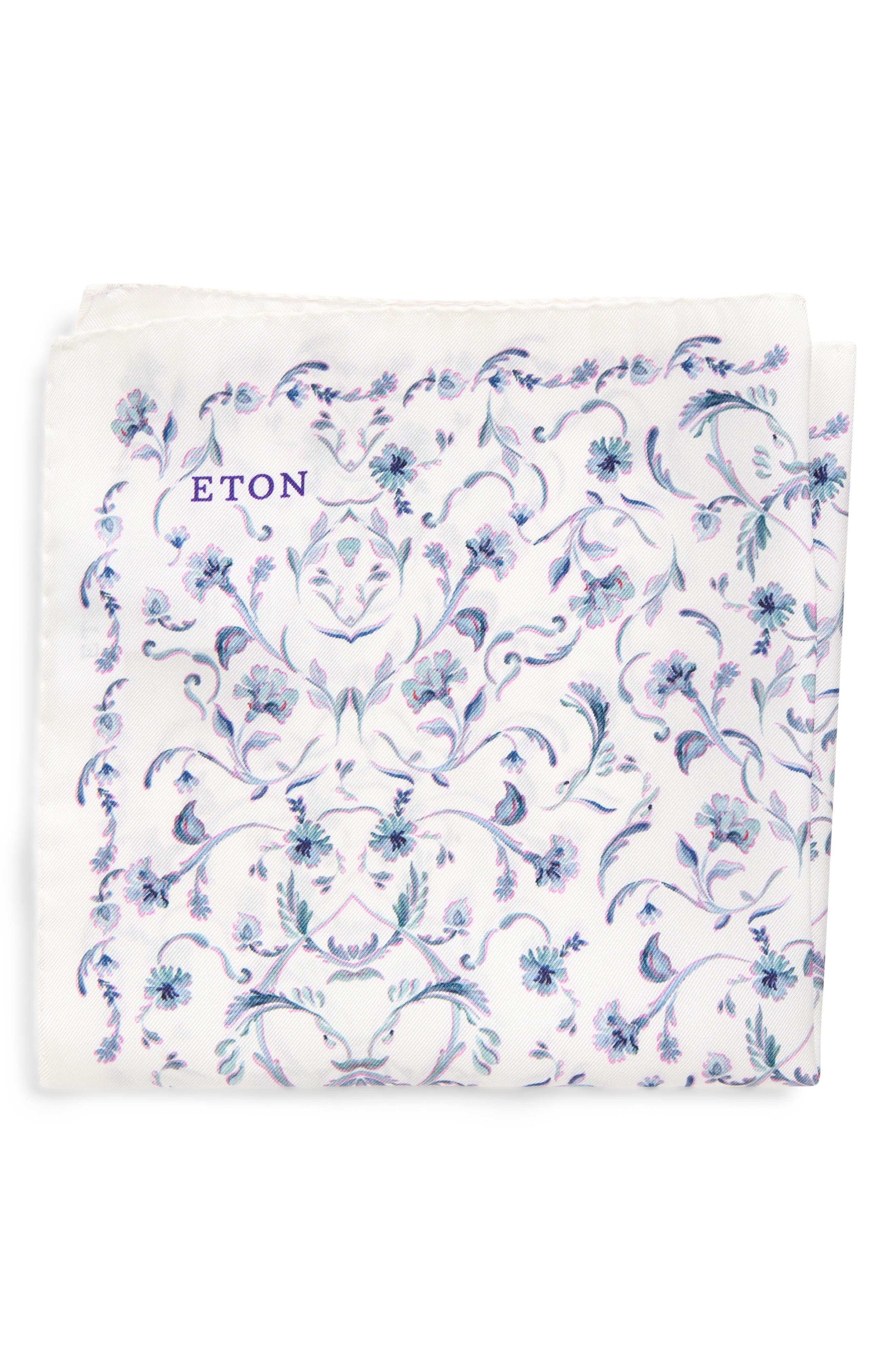 Eton Floral Silk Pocket Square