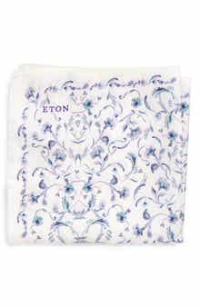 Eton Floral Silk Pocket Square