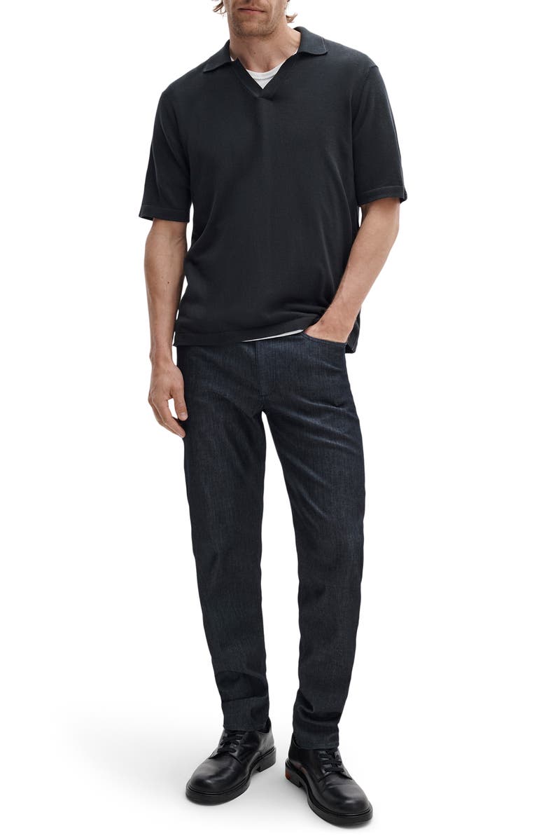 rag & bone Conrad Silk & Cotton Johnny Collar Polo, Alternate, color,