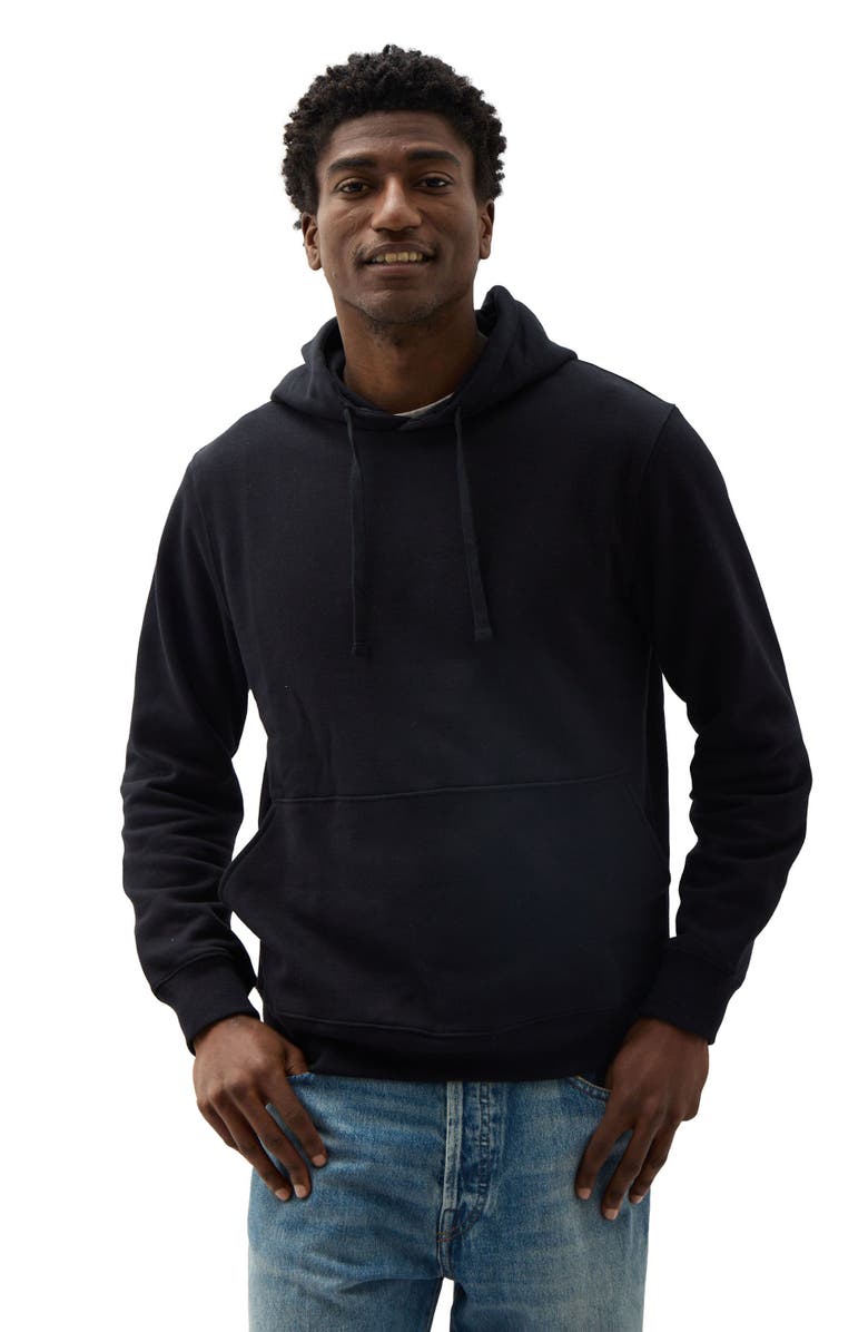 37381 Men's Recycled Fleece Hoodie, Main, color, Black