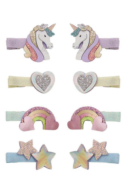 Kids' Unicorn Assorted 8-Pack Mini Hair Clips (Big Kid)