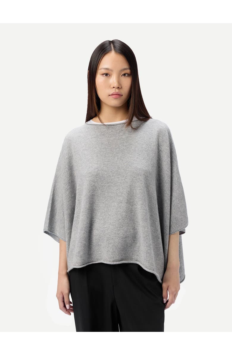 Gobi Cashmere Timeless Boat Neck Cashmere Poncho, Main, color, High Rise