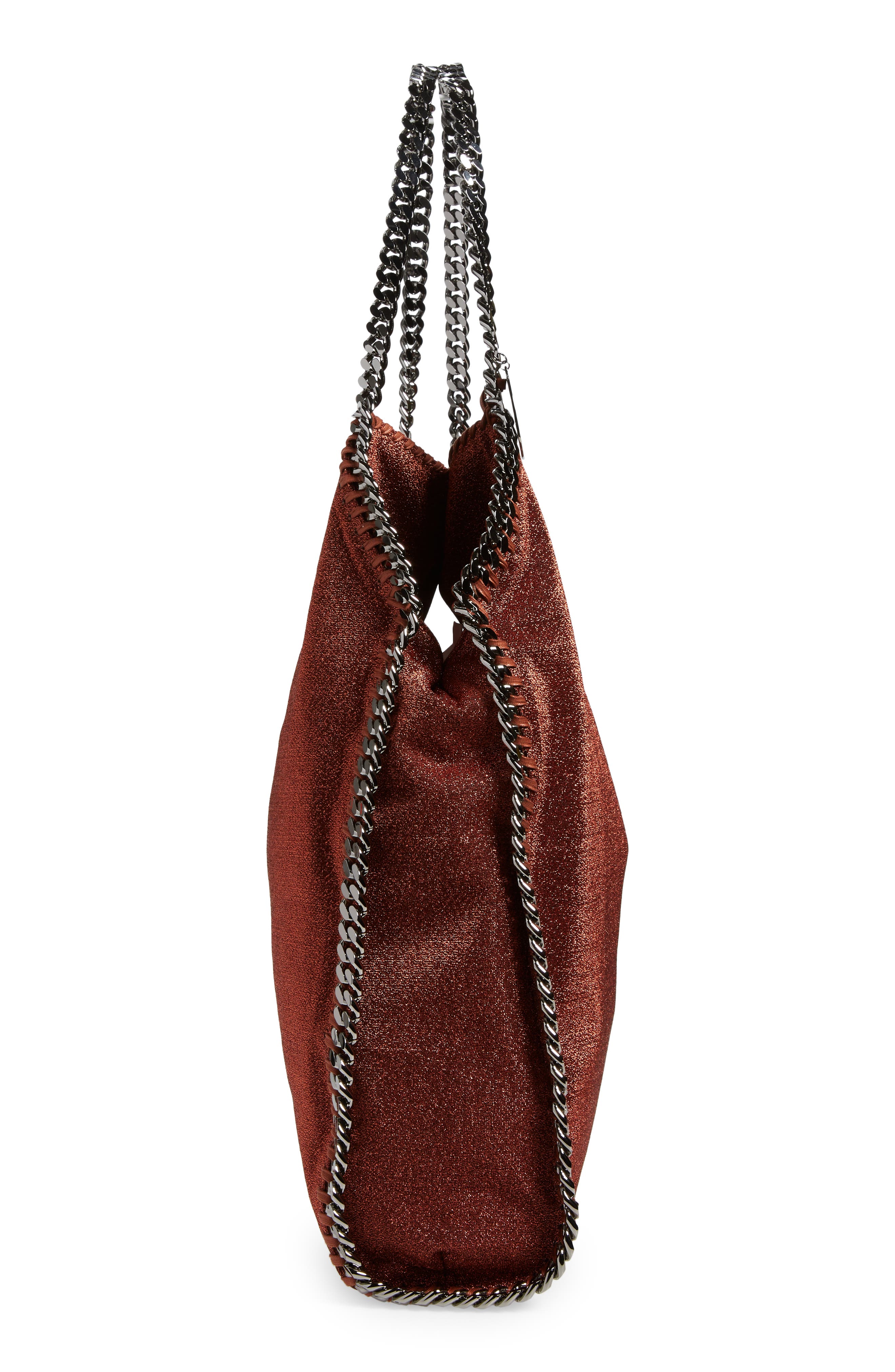 Large Falabella Metallic Tote, Alternate, color, 7746 COPPER