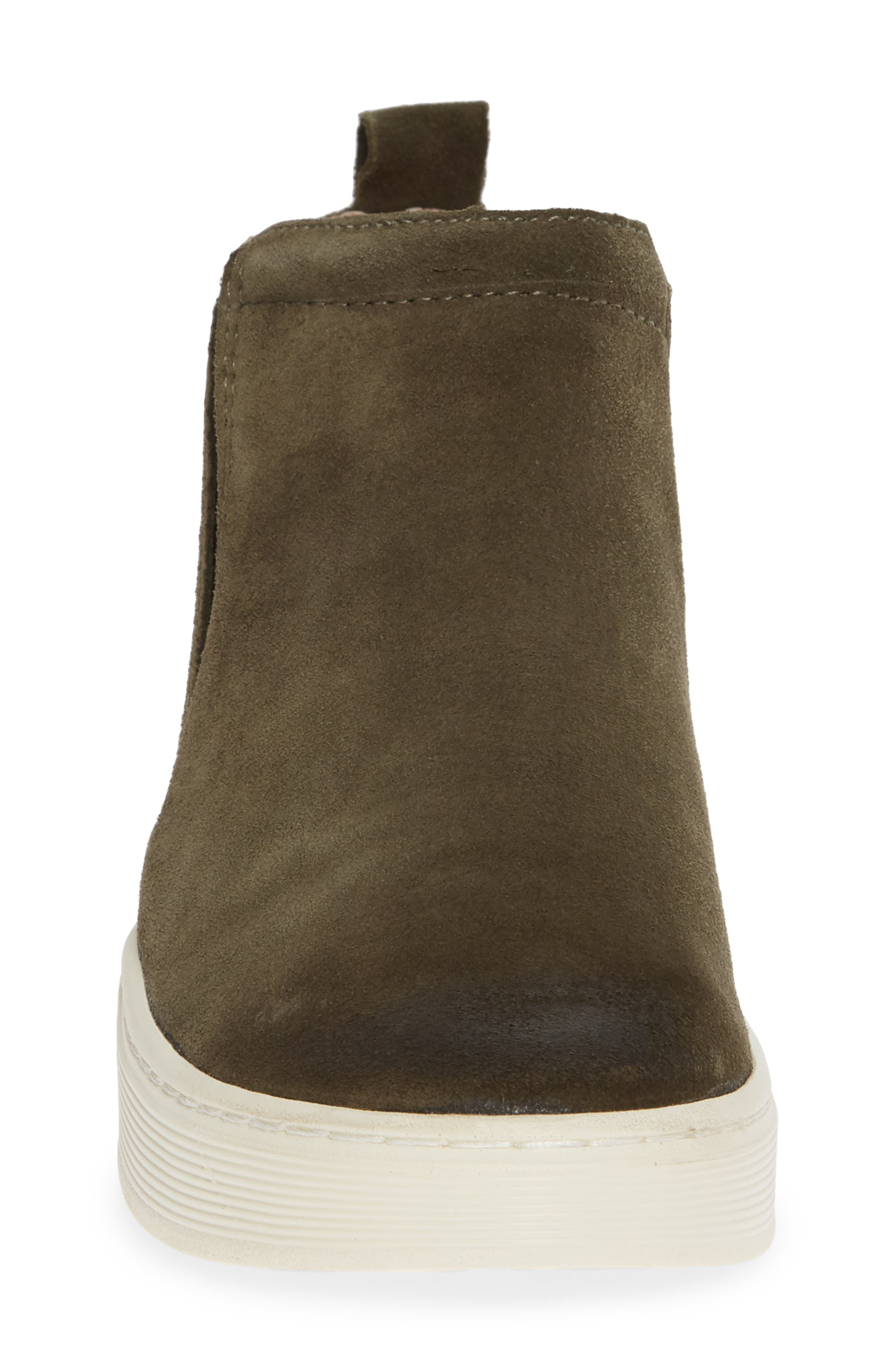 Britton II Waterproof Sneaker Bootie, Alternate, color, ARMY GREEN SUEDE