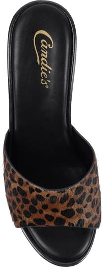 Love Genuine Calf Hair Platform Sandal