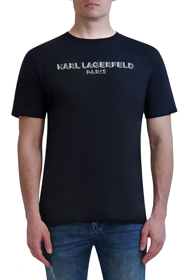 Logo Cotton Graphic T-Shirt, Main, color, BLACK