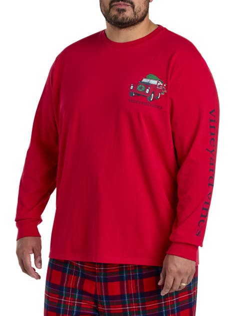 Big & Tall Santa Expedition Long Sleeve Graphic Tee