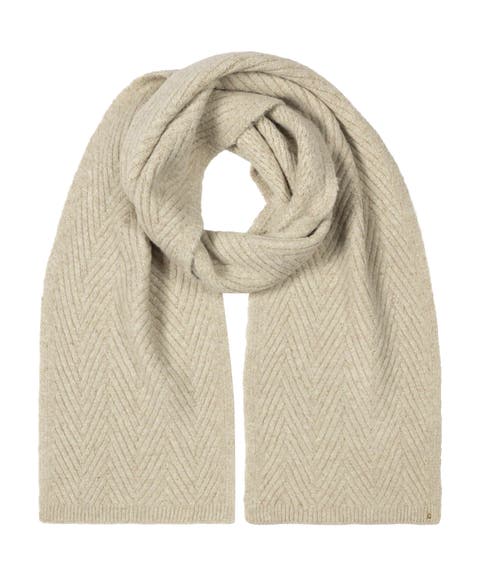 shine herringbone knit scarf
