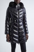Moncler Fulmarus Hooded Down Puffer Jacket with Removable Faux Fur Trim
