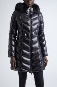 Moncler Fulmarus Hooded Down Puffer Jacket with Removable Faux Fur Trim