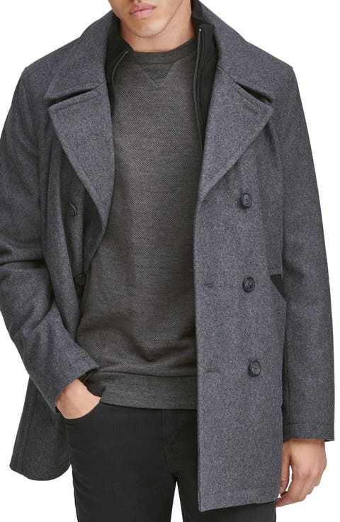 Burnett Wool Blend Peacoat