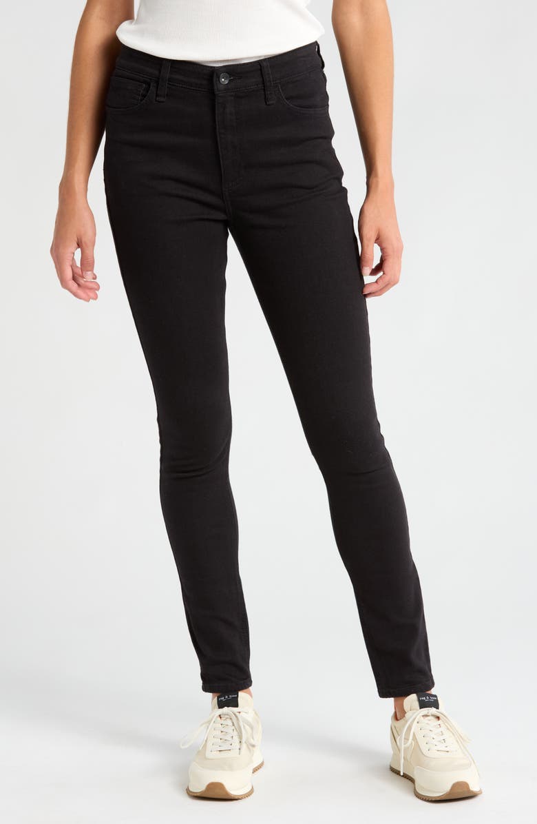 rag & bone Tina High Waist Skinny Jeans, Main, color, Black