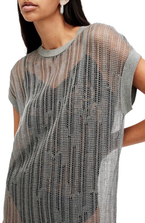Allsaints Giana Open Knit Maxi Sweater Dress