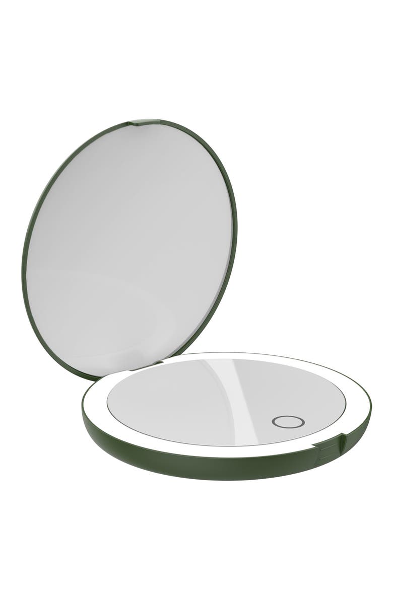 LUNA London COMPACT Mirror in Various Colors, Main, color, Forest Green