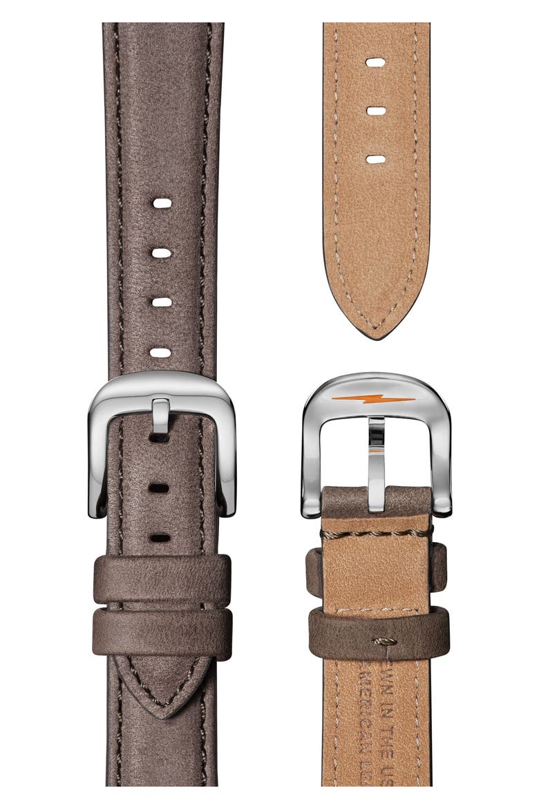 The Runwell Leather Strap Watch, 36mm, Alternate, color, MILKYWHITE