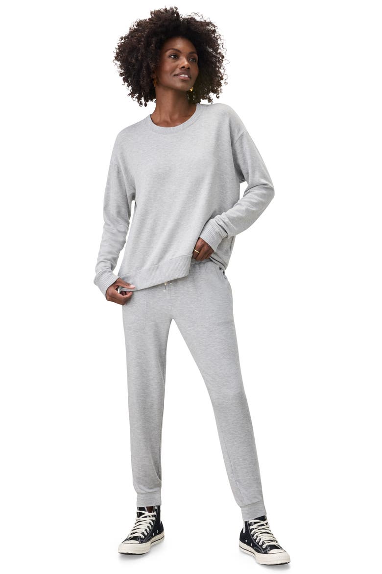 Crewneck Pullover, Alternate, color, HEATHER GREY