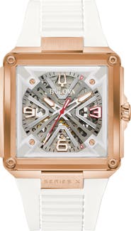 BULOVA Marc Anthony Series X Skeleton Automatic Rubber Strap Watch, 39mm (Limited Edition)
