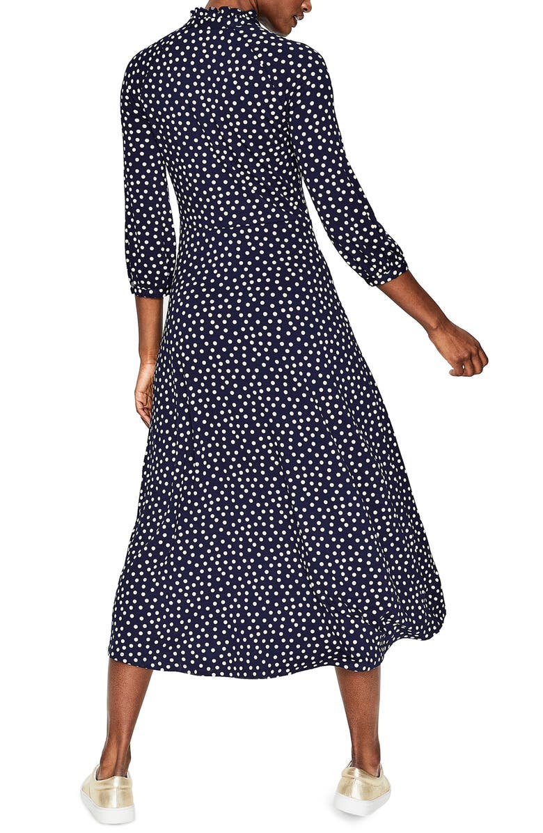 Boden Rosa Scattered Spot Jersey Midi Dress, Alternate, color, 