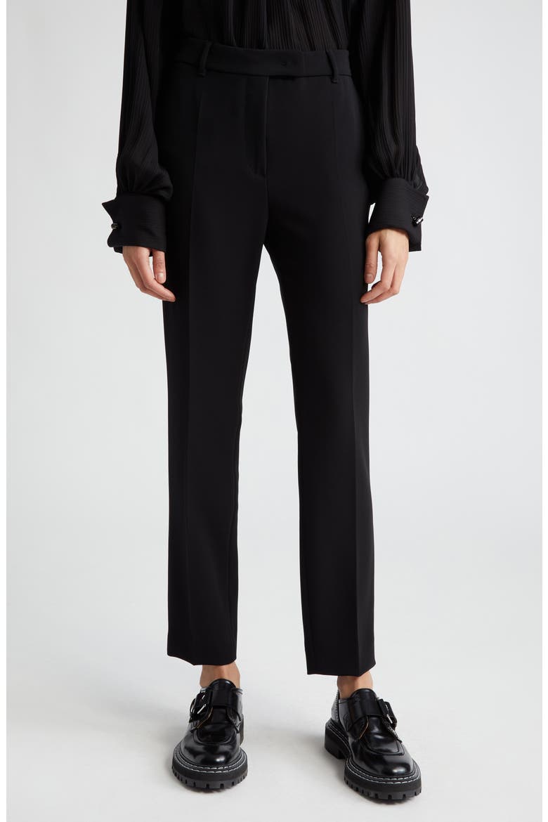 Jerta Cady Straight Leg Trousers, Main, color, BLACK
