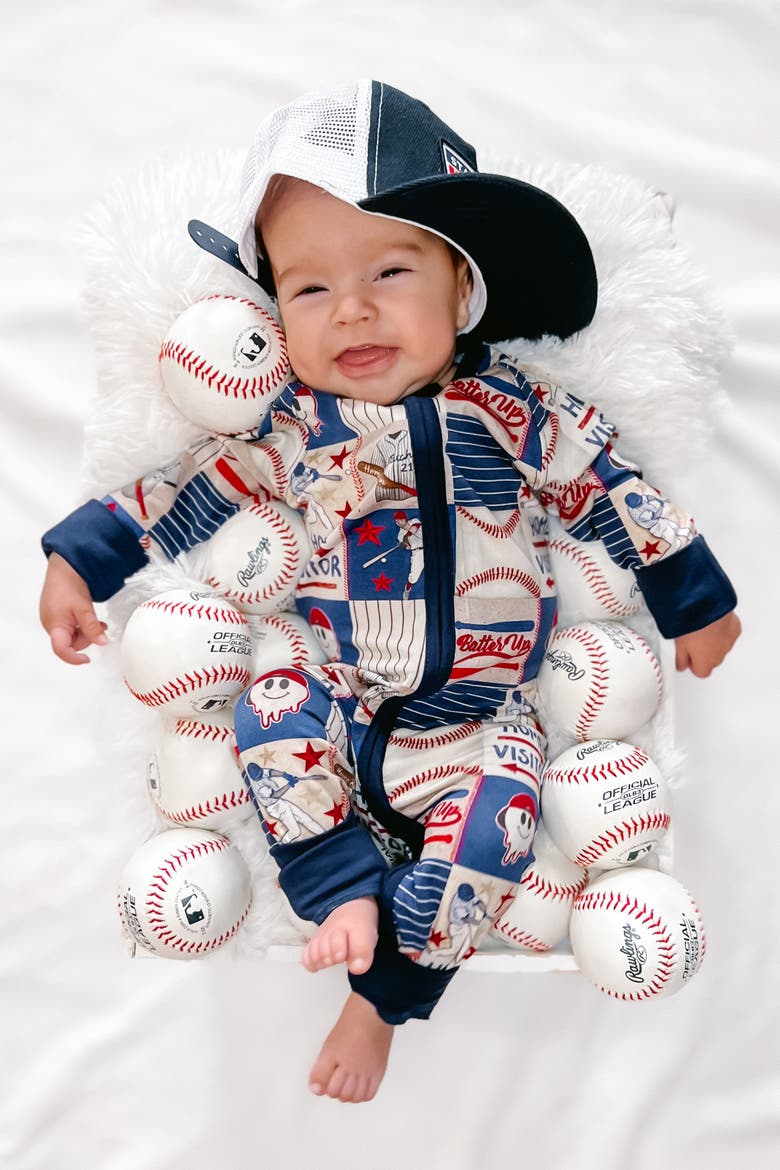 Field of Dreams Snoozer, Alternate, color, Blue/ Cream