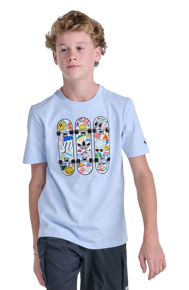 adidas Originals Kids' Skateboard Graphic T-Shirt, Main, color, 
