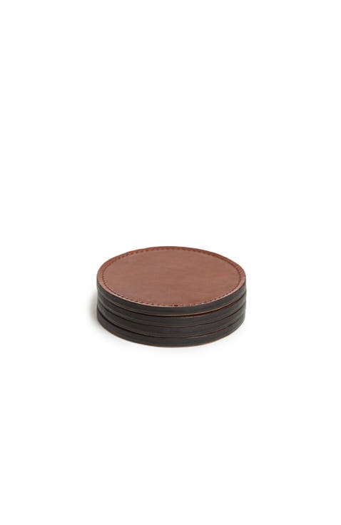 Blake Leather Coaster Set