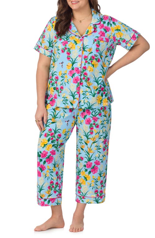 BEDHEAD PAJAMAS BEDHEAD PAJAMAS PRINT CROP STRETCH JERSEY PAJAMAS