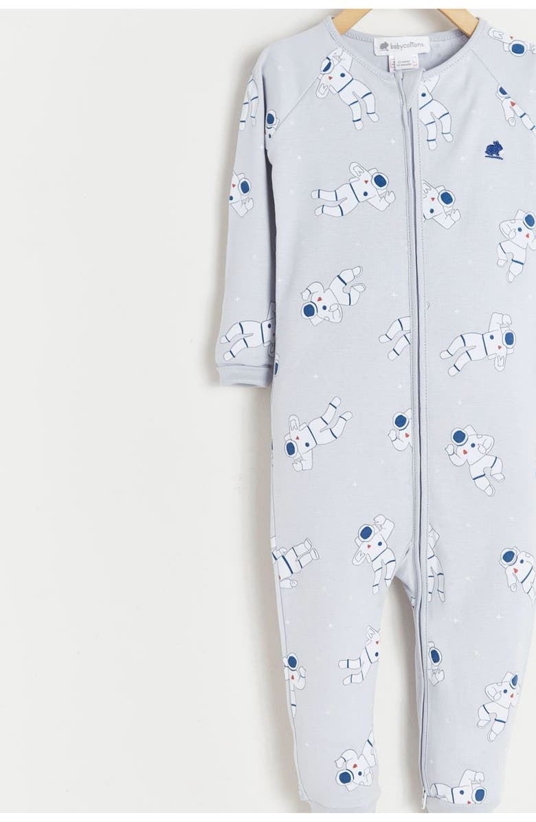 Babycottons Premium Peruvian Pima Cotton Cosmos Glow One-Piece Snug Pajamas For Infant, Alternate, color, 