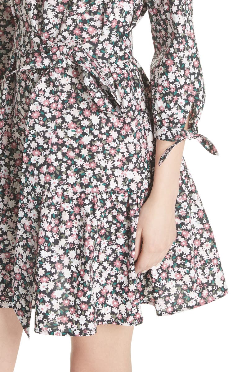 Kate Spade New York wildflower poplin dress, Alternate, color, 
