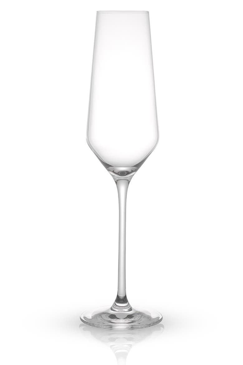 Set of 8 Layla Crystal Bubbles Flutes, Alternate, color, CLEAR