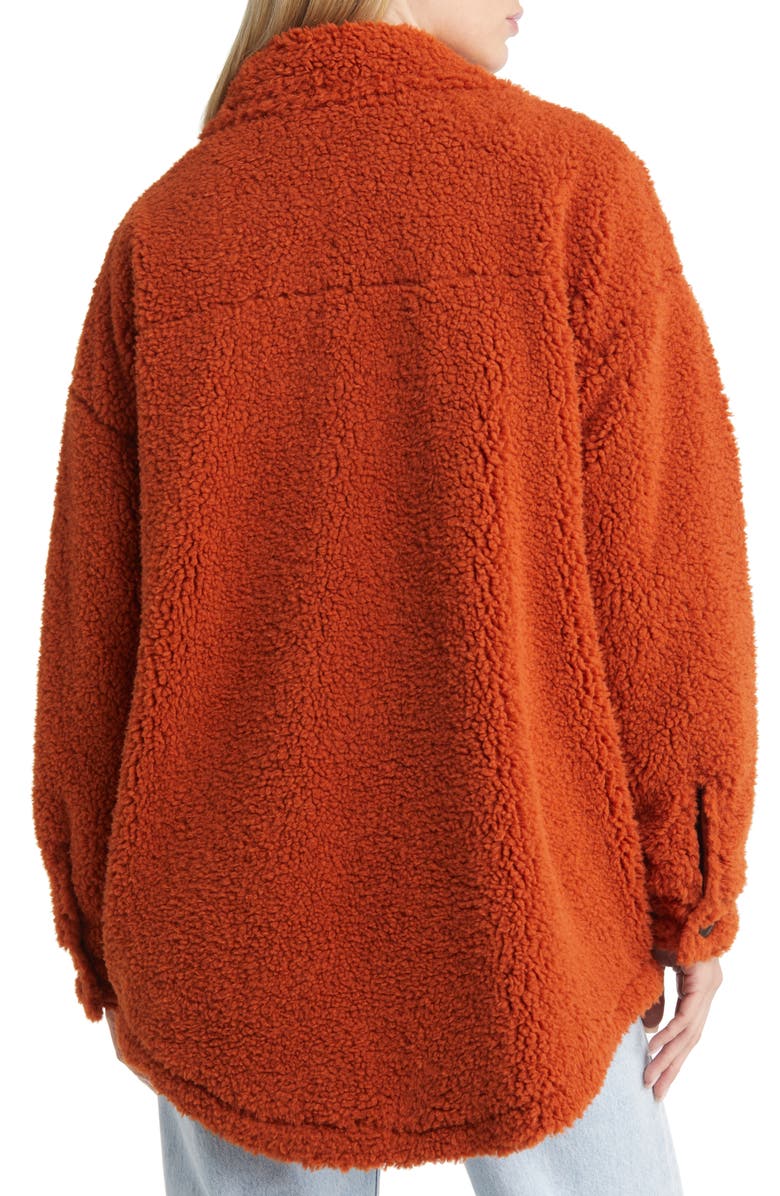 Thread & Supply High Pile Fleece Shacket, Alternate, color, 