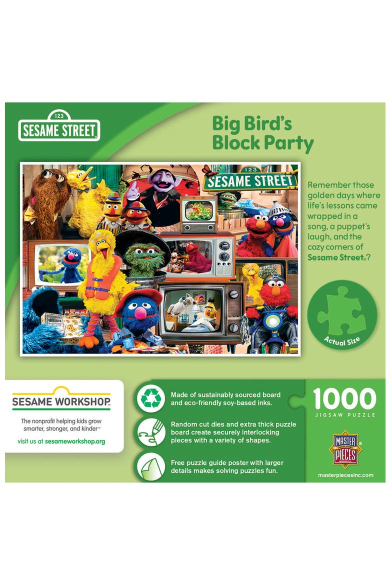 Sesame Street Block Party 1000pc Puzzle, Alternate, color, Multicolor
