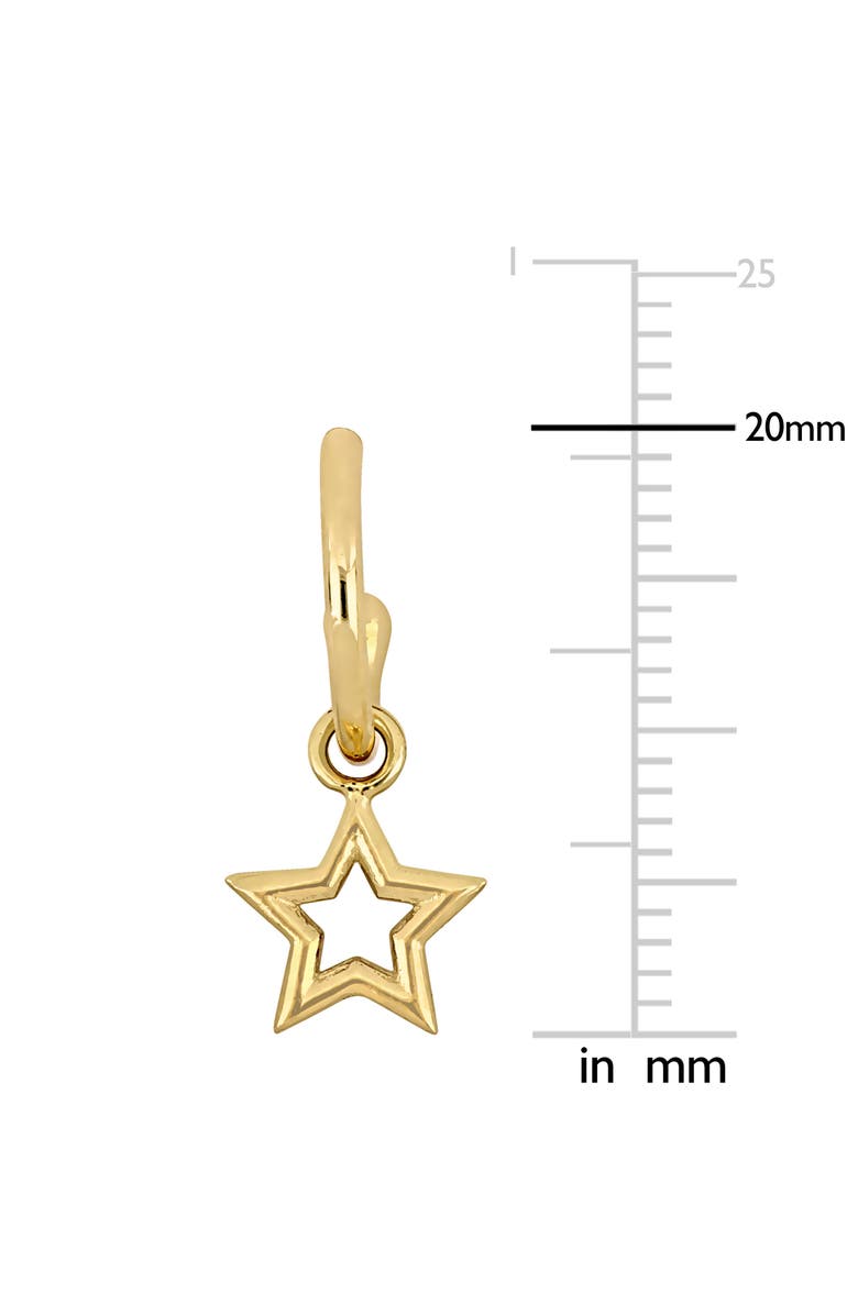 Julianna B. Star/Heart Drop Hoop Earrings 14k Gold, Alternate, color,