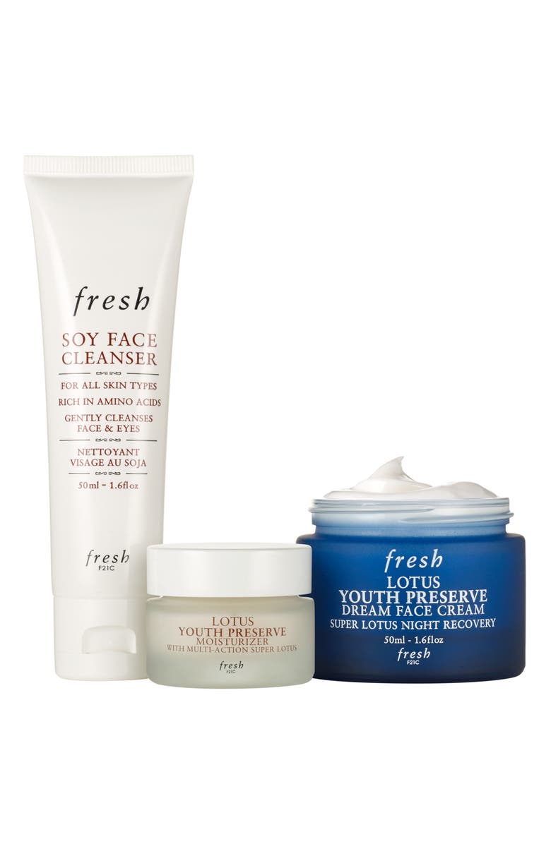 Fresh<sup>®</sup> Lotus Day & Night Skin Care Set USD $90 Value, Alternate, color, 