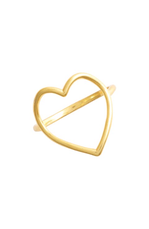 Open Wire Heart Ring
