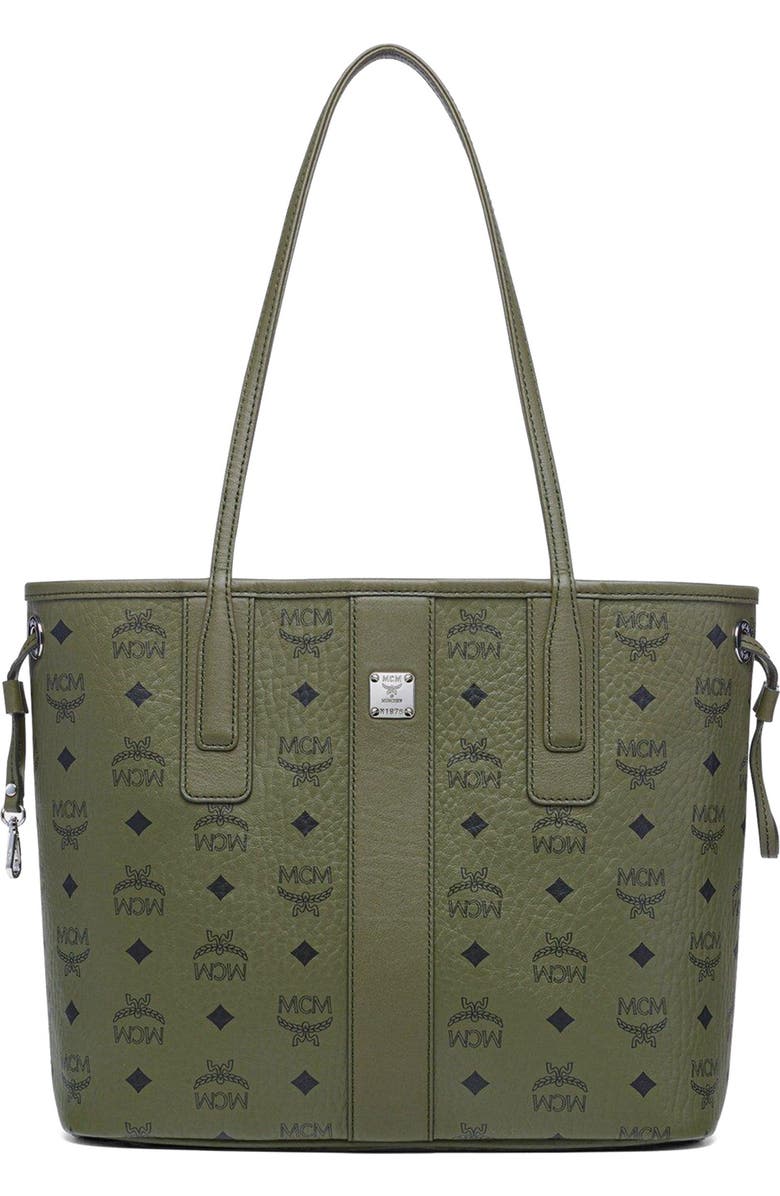 MCM Small Liz Shopper in Visetos, Main, color,