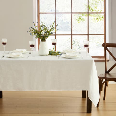 Bristow Solid Texture Tablecloth
