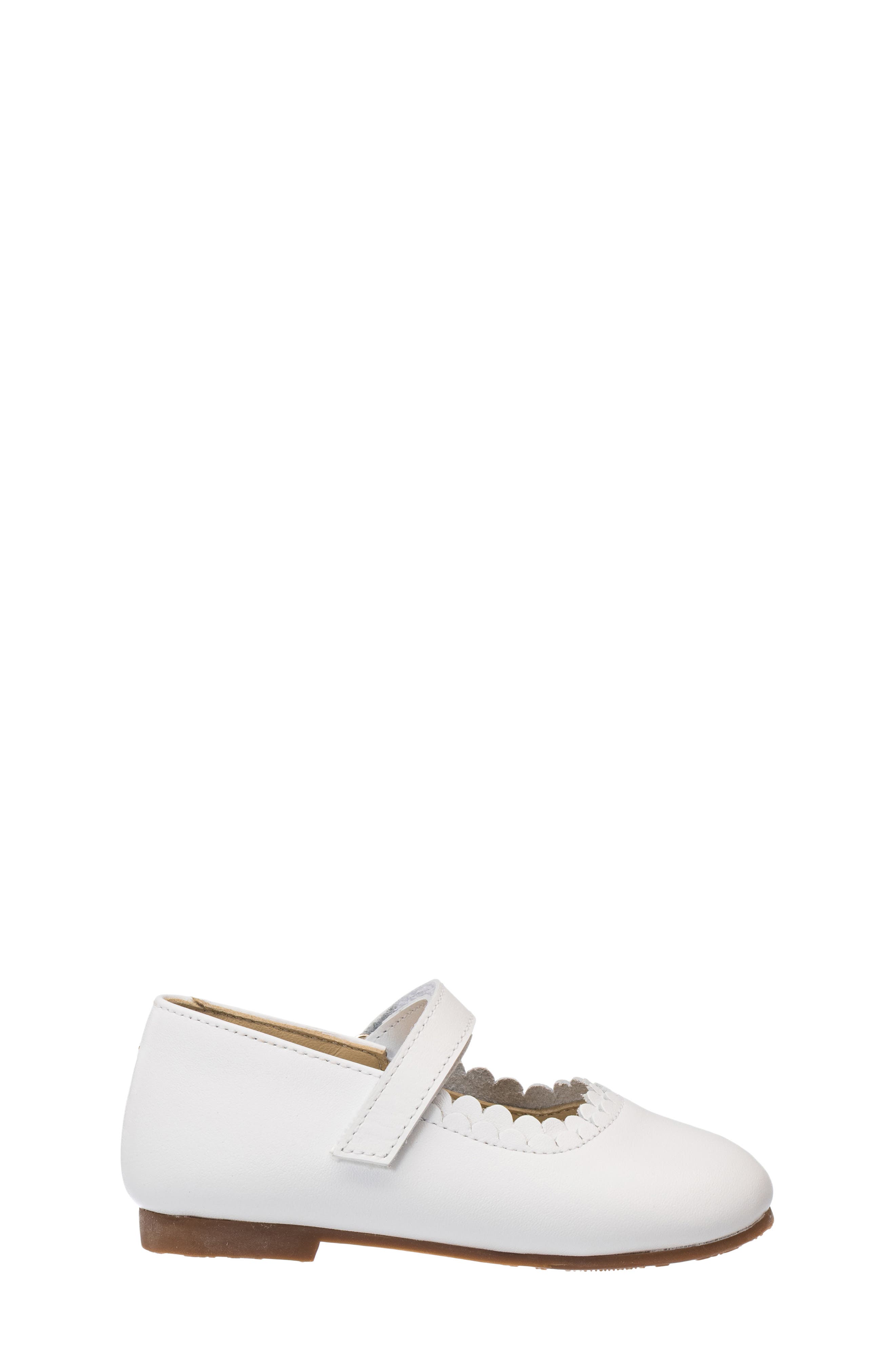 Elephantito Aria Mary Jane Flat, Alternate, color, White